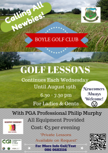 Golf Lessons poster Update